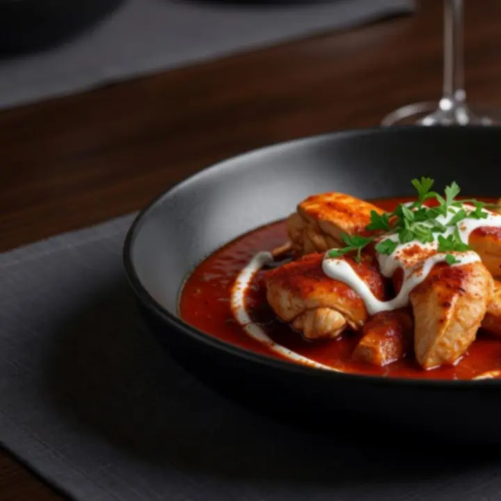Elegánsan tálalt magyar fogás a Buda Gastro Hub éttermében.
