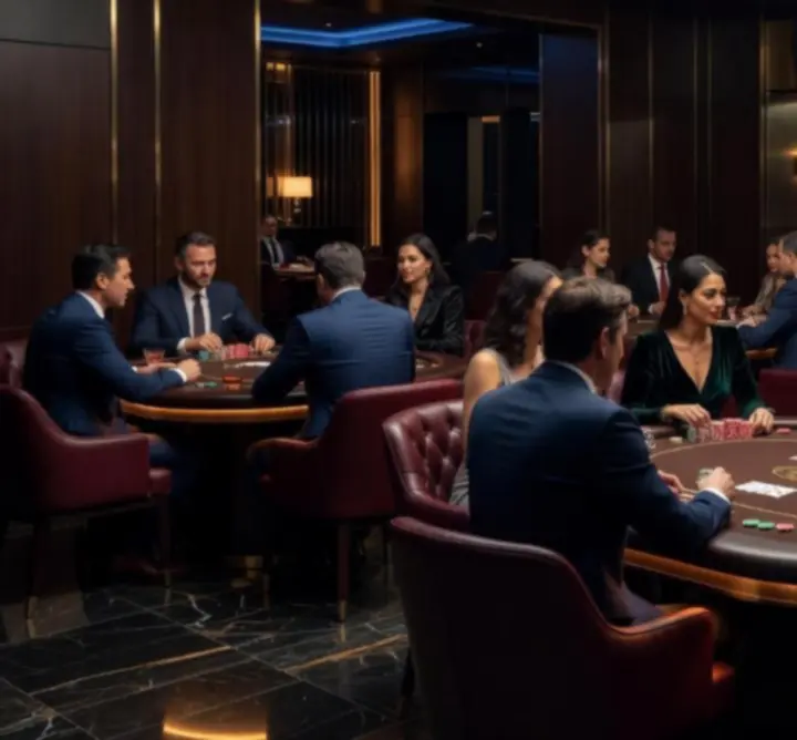 Stílusos poker lounge esti hangulattal és játékosokkal a Buda Gastro Hubban